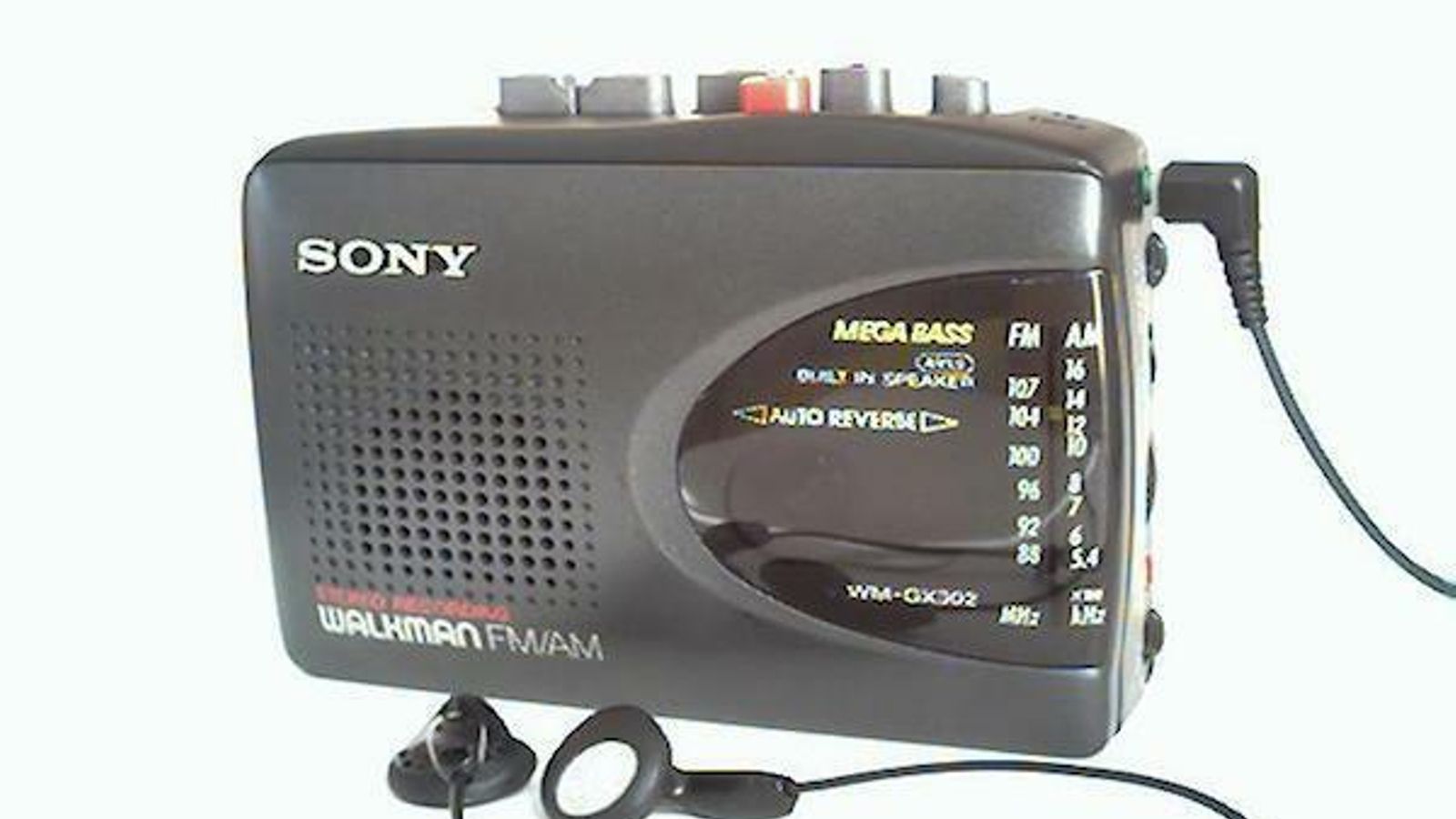 Este modelo de walkman, que potenciaba el sonido, salió en los años 90.