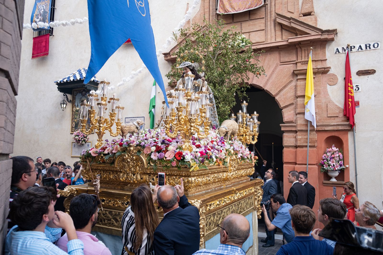 Las imágenes de la salida de la Divina Pastora de Santa Marina