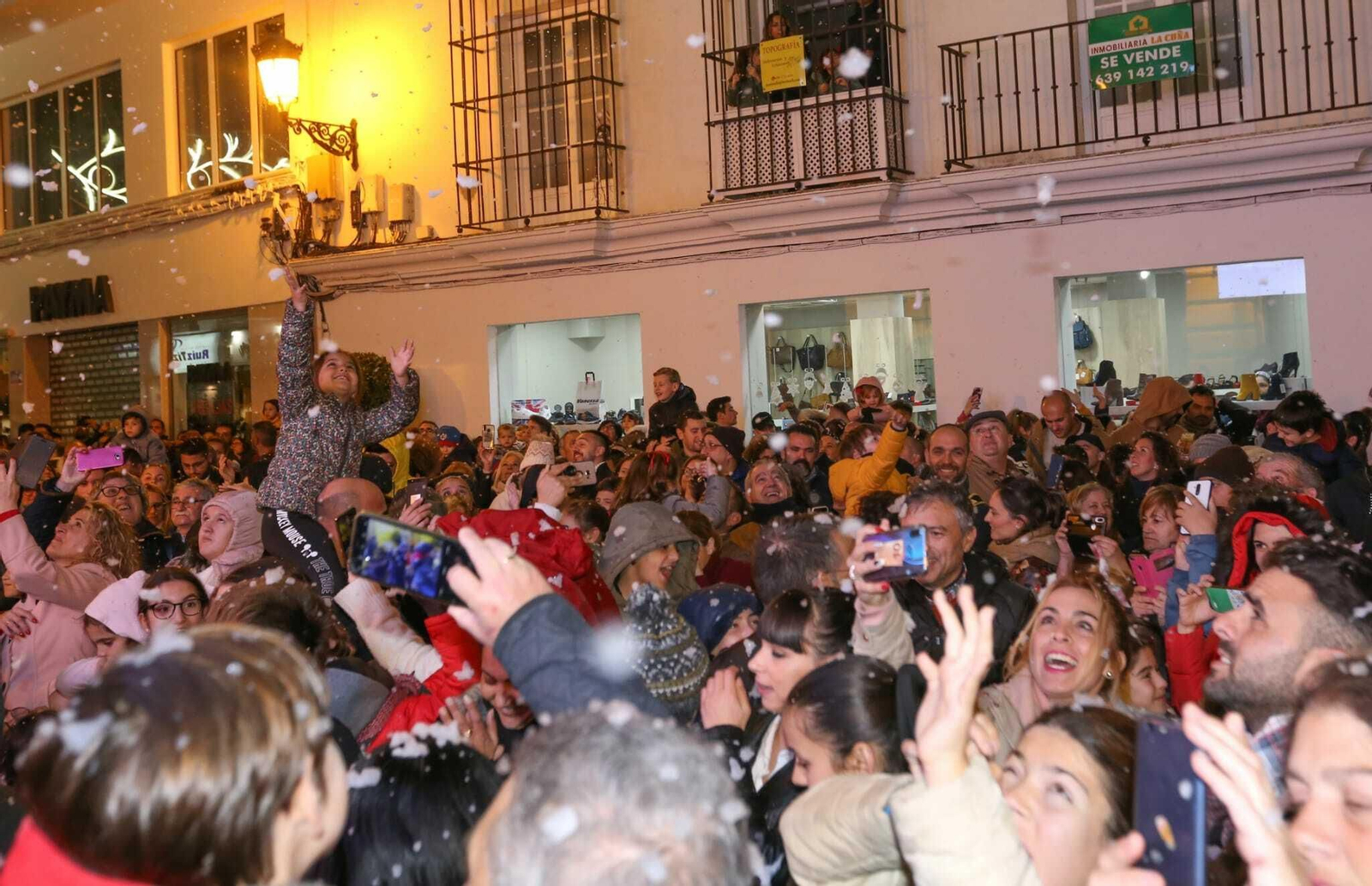 Nevada artificial en Chiclana