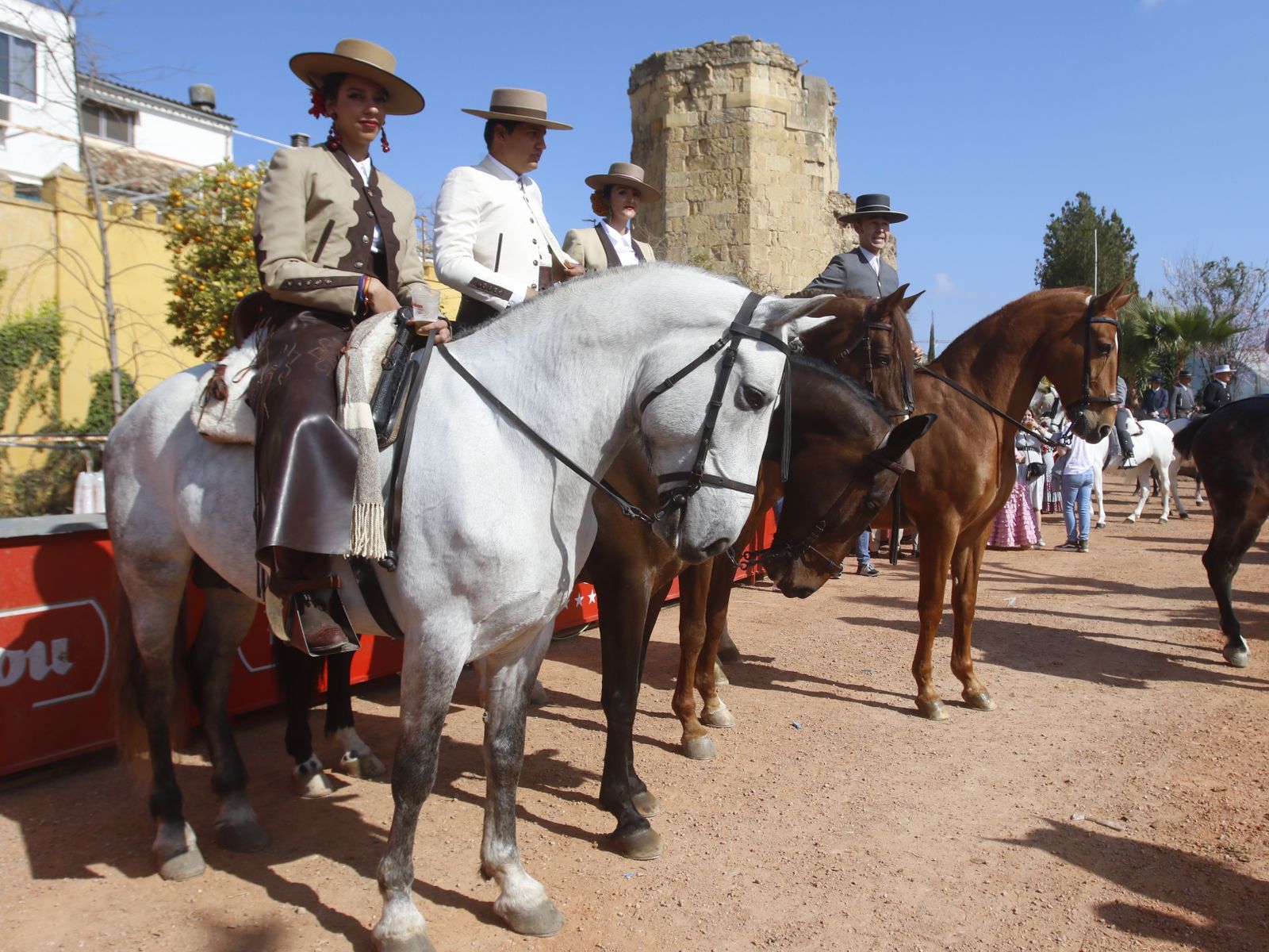 La marcha hípica en Córdoba por el 28-F, en fotografias.
