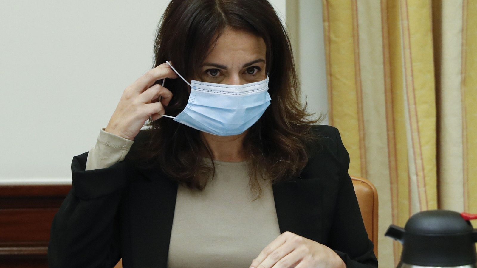 La secretaria de Estado de Sanidad, Silvia  Calzón , durante su comparecencia en el Congreso.