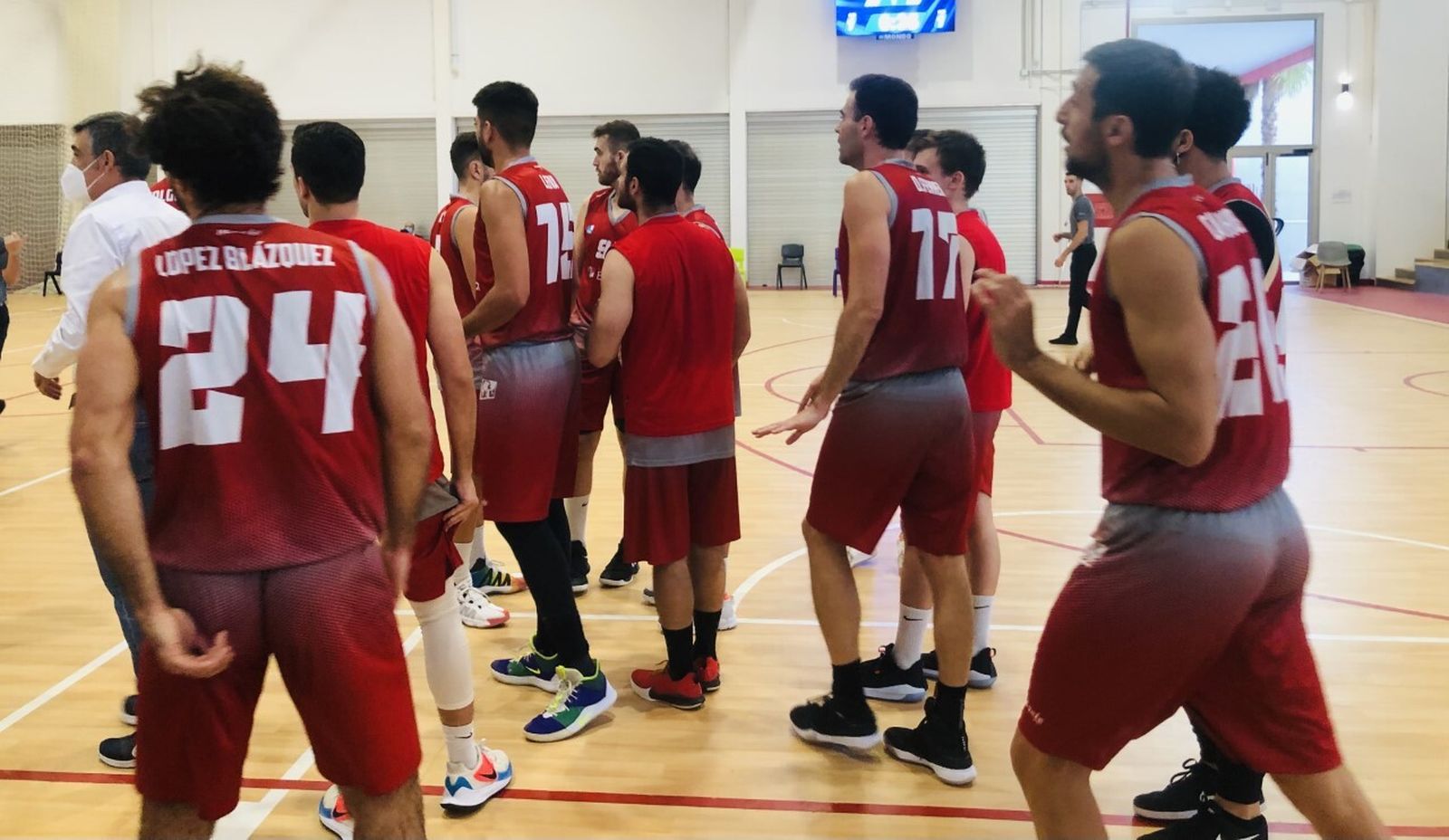 El Colegio El Pinar, durante su partido.