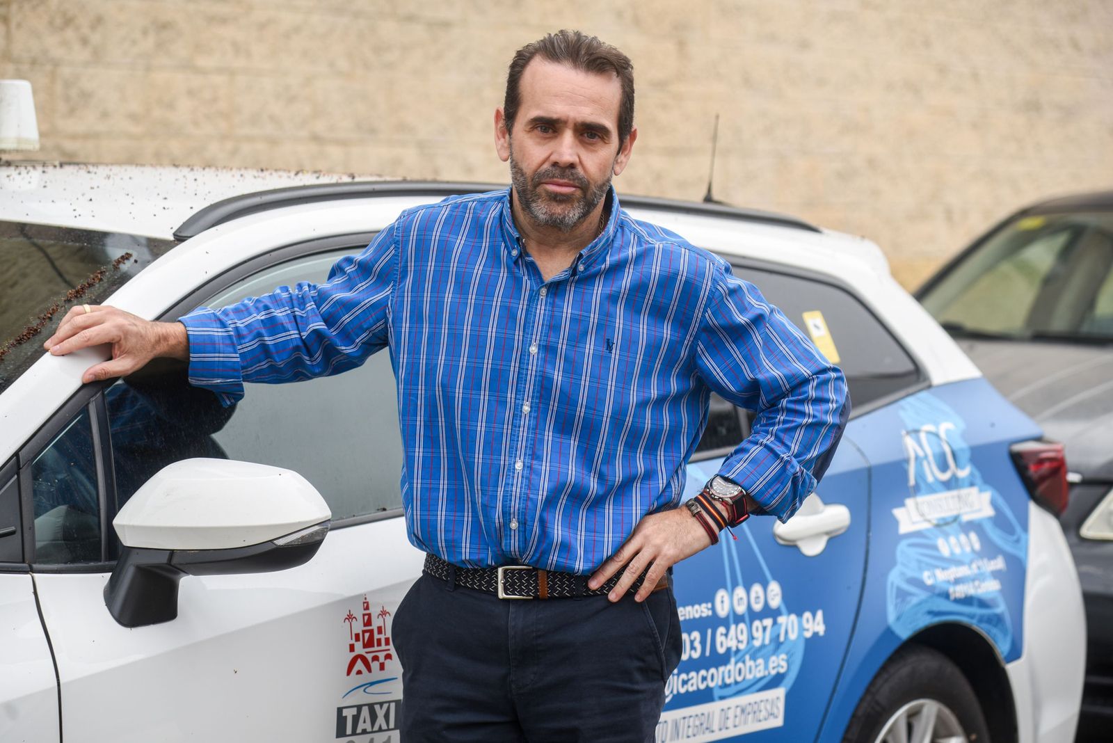 El presidente de la Asociación de Trabajadores Autónomos del Taxi de Córdoba (Autacor), José María Jiménez