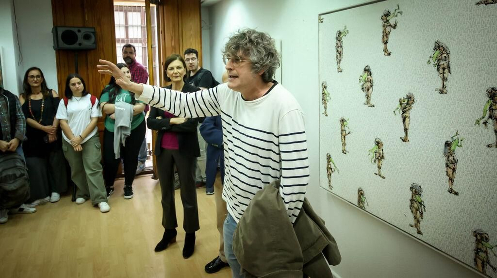 Guillermo Bermudo en un momento de la inauguración.