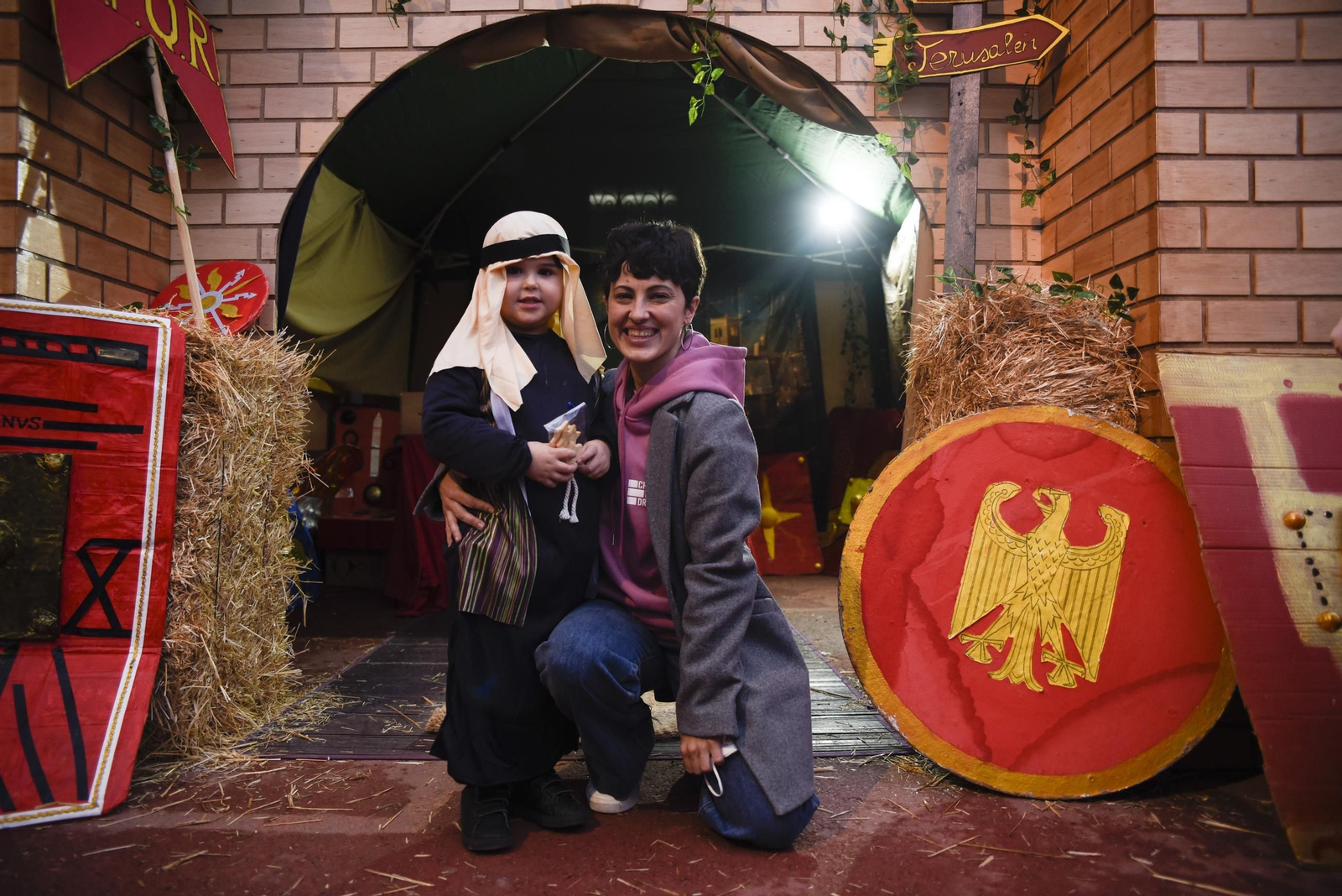 Fotos del belén viviente del Colegio Salesianos de La Línea