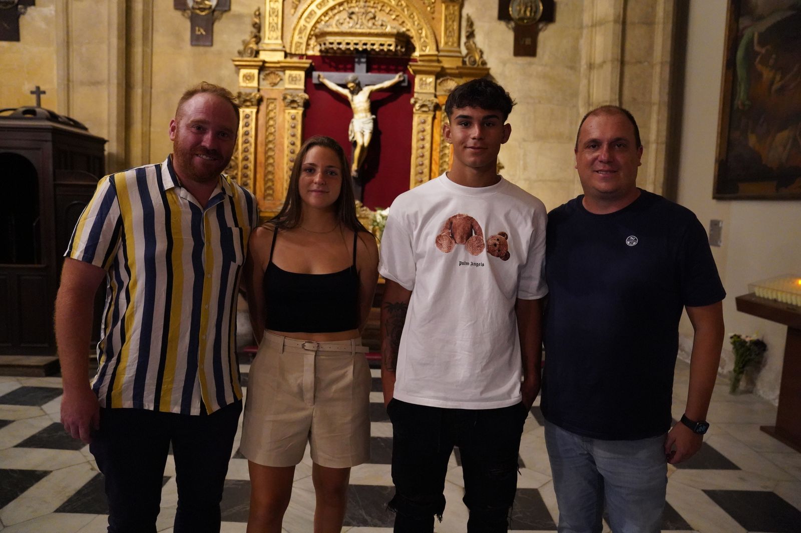 La visita del Almería a la Patrona, en imágenes