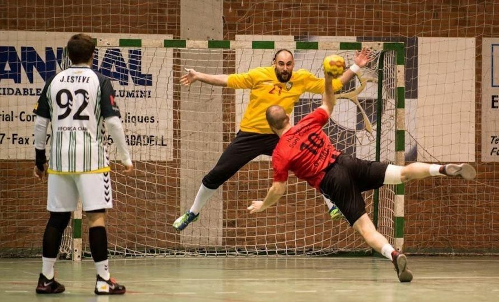 El portero Pere Gesa, durante un partido.
