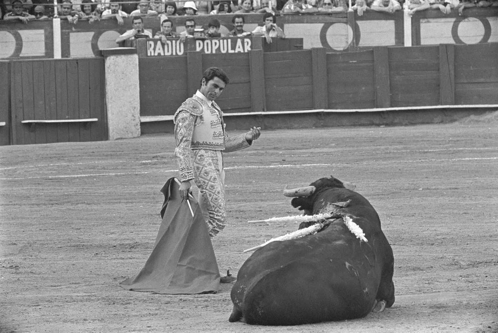 El torero Francisco Rivera, Paquirri, en la plaza de La Malagueta