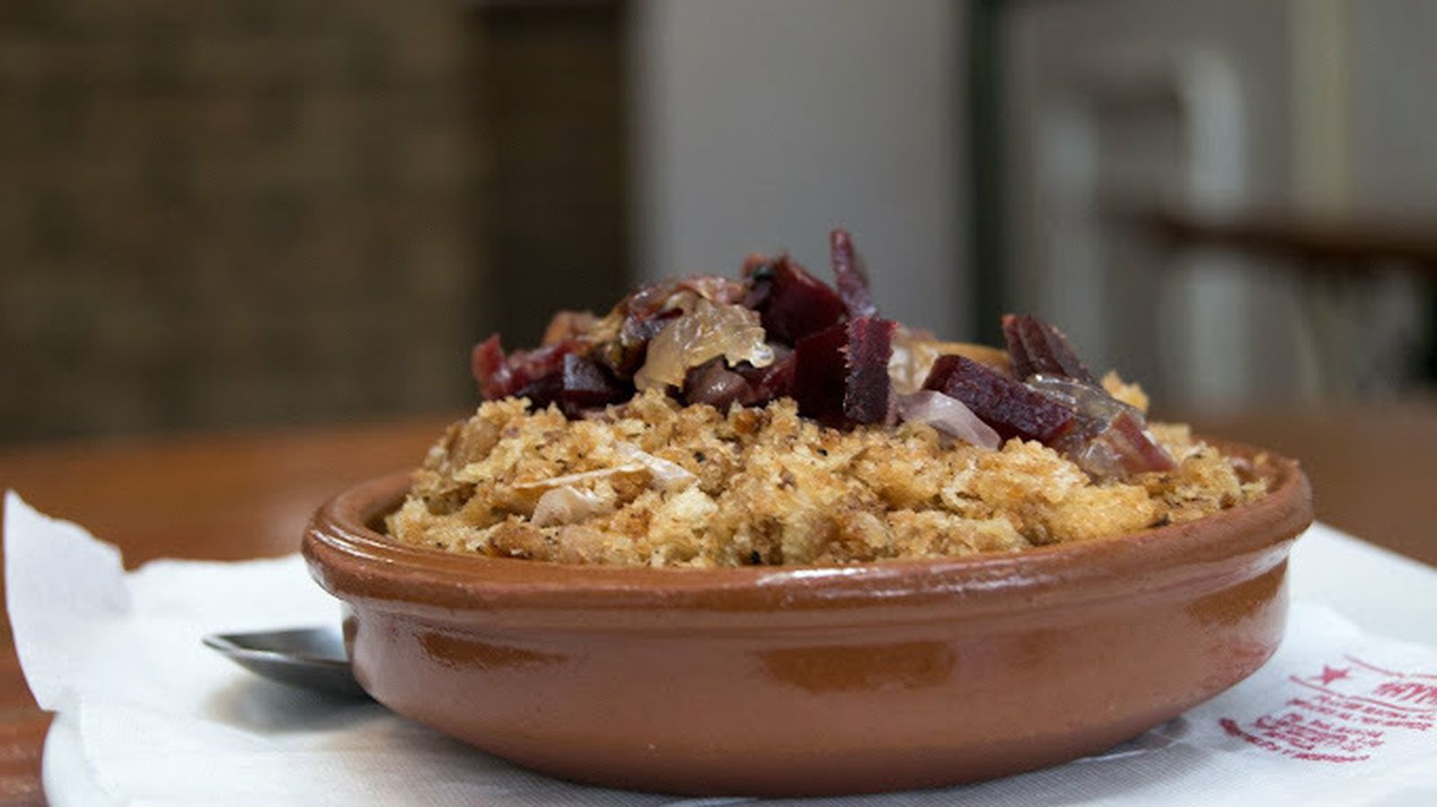 Migas con jamón de Mesón Las Migas