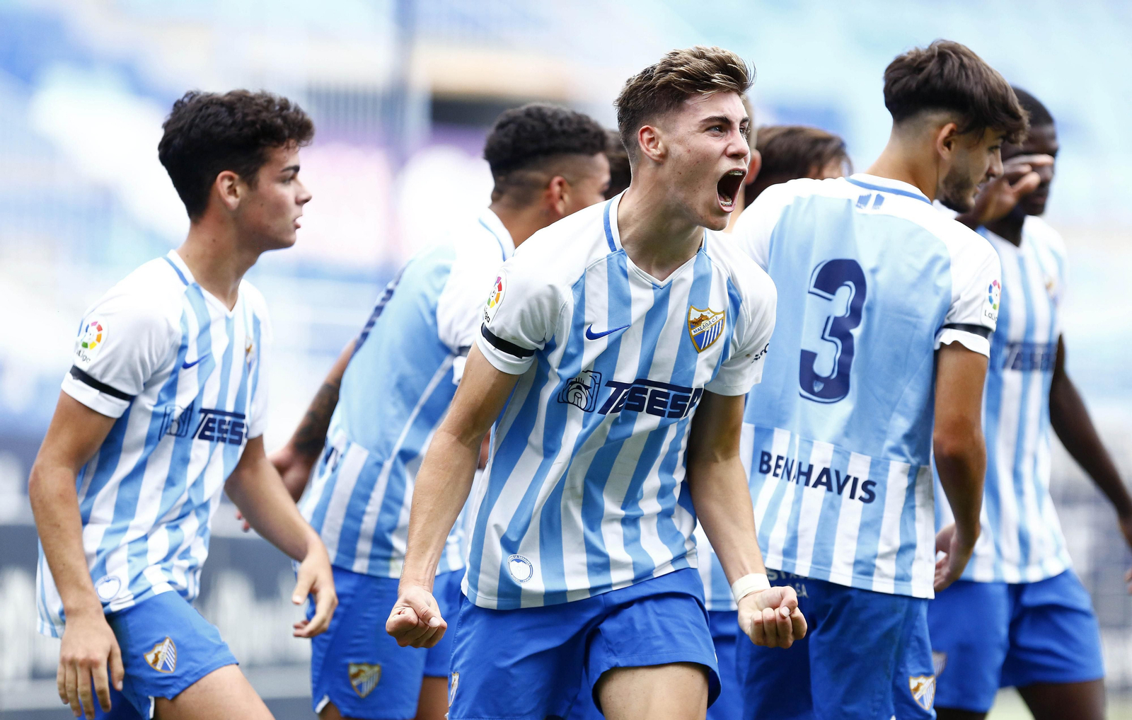 Galería: La celebración del Málaga CF Juvenil