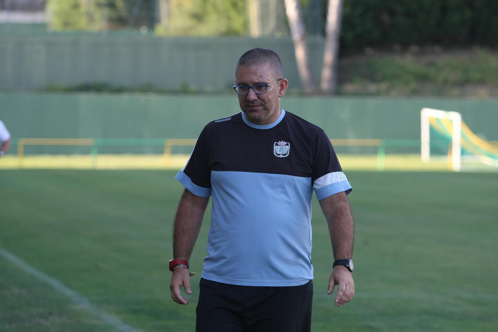 David Gutiérrez 'Guti', durante un partido de la Unión Deportiva Los Barrios.