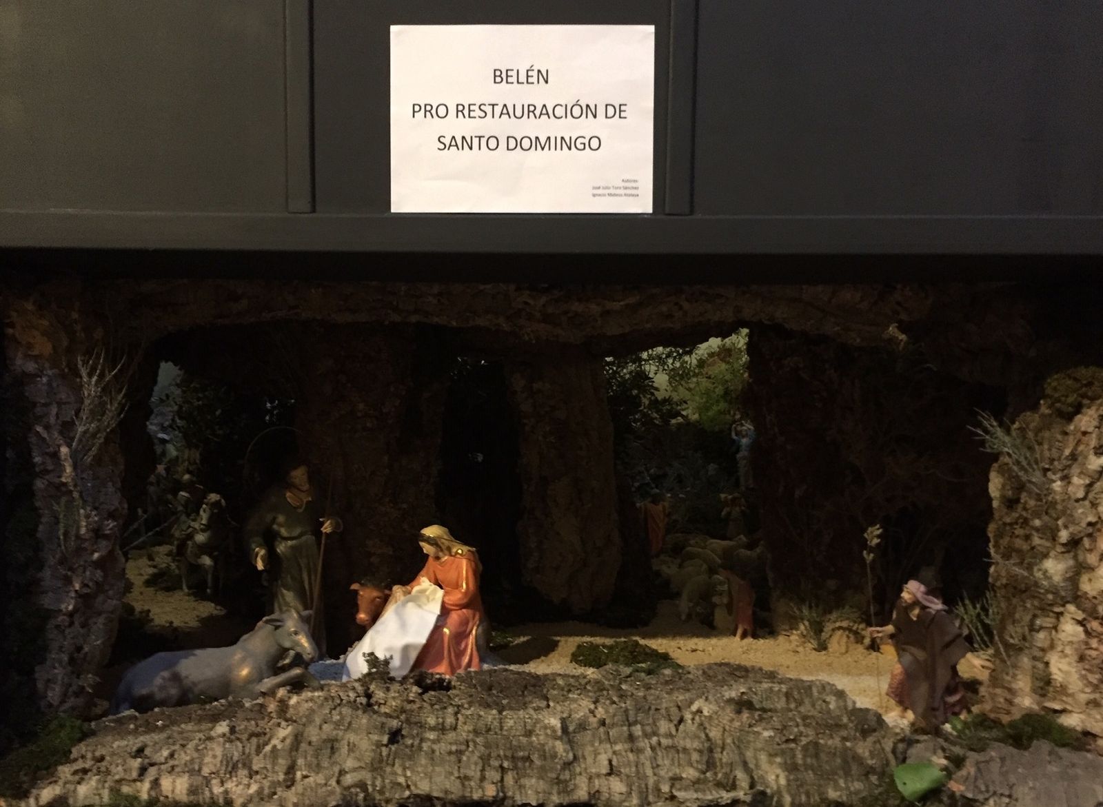 Belén en Santo Domingo para recaudar fondos para las obras