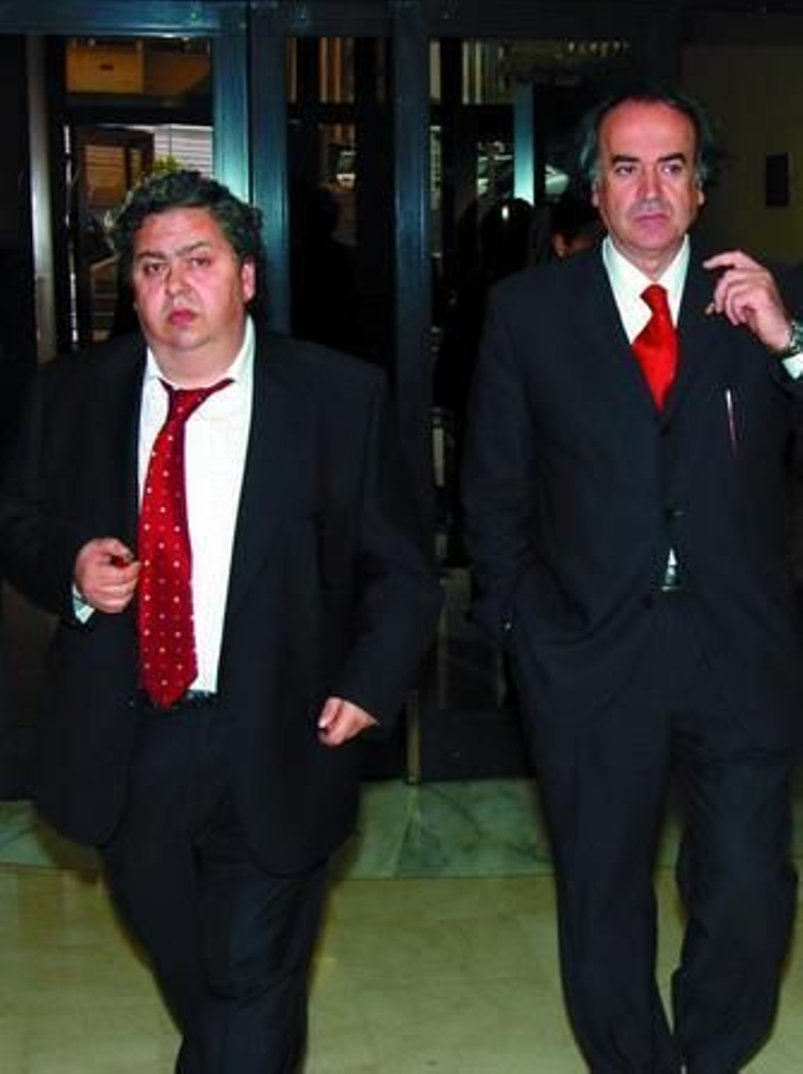 Manuel Sanchís (izquierda), junto a su cliente, el ex presidente del Granada CF Pedro Ruiz.