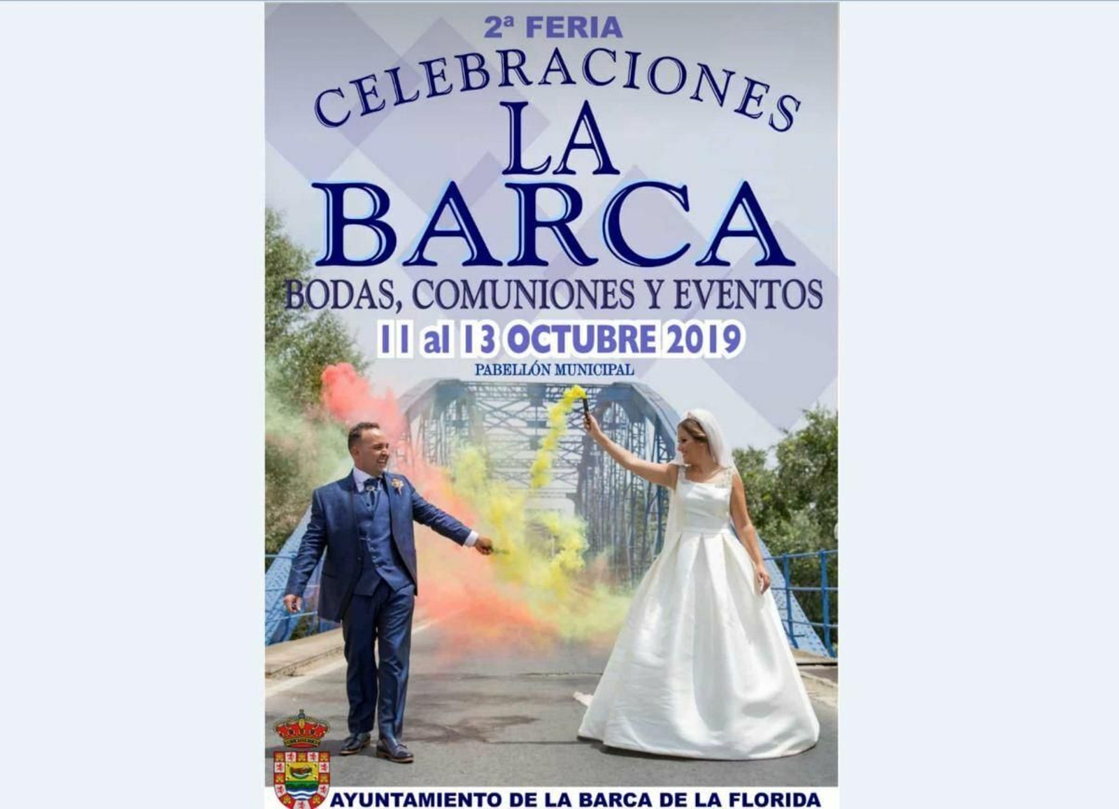 FERIA DE CELEBRACIONES. La Barca celebra del 11 al 13 de octubre su segunda Feria de Celebraciones (bodas, comuniones y eventos). Estará instalada en el pabellón municipal.