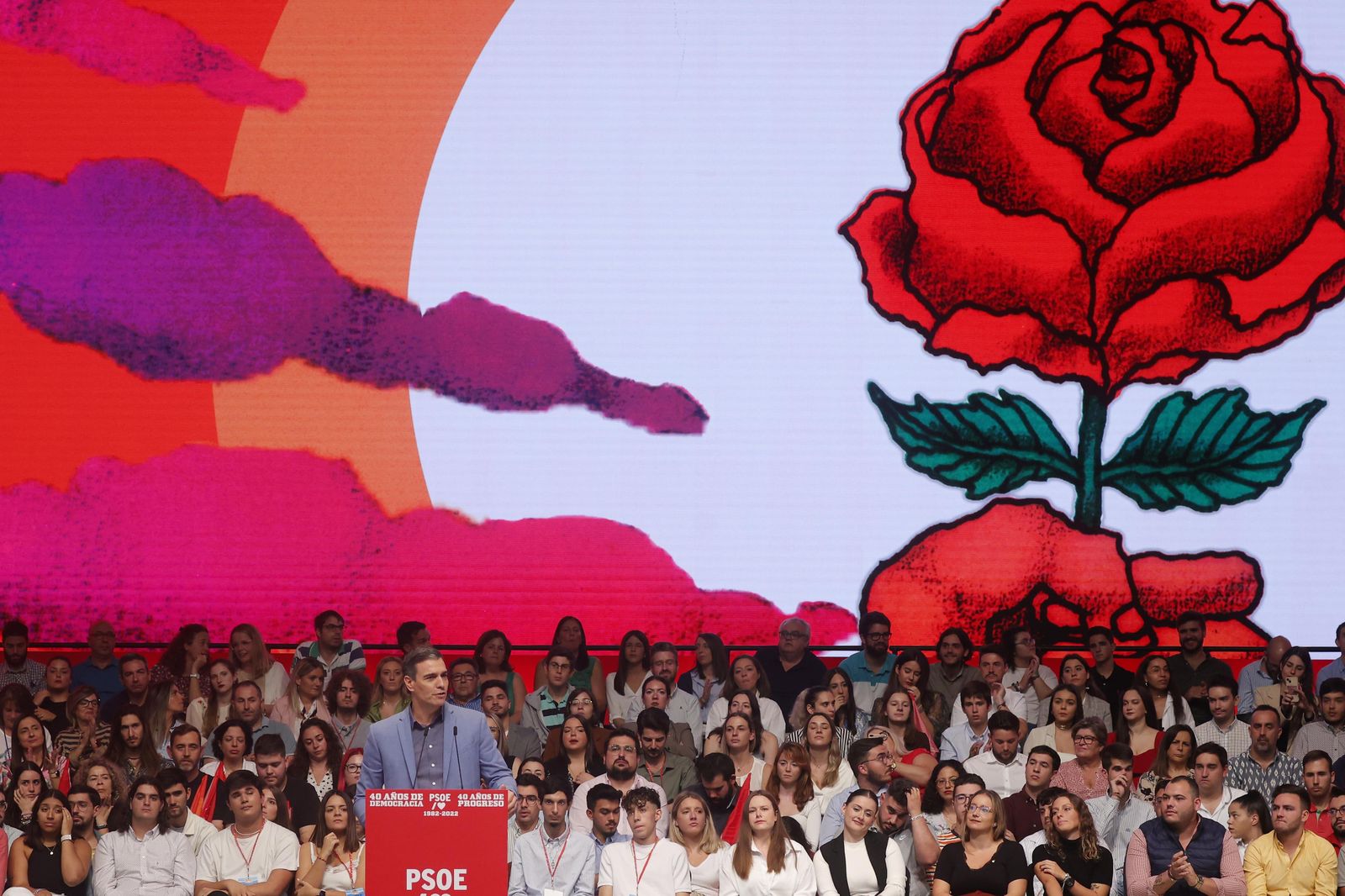 las imágenes del acto del PSOE en Sevilla