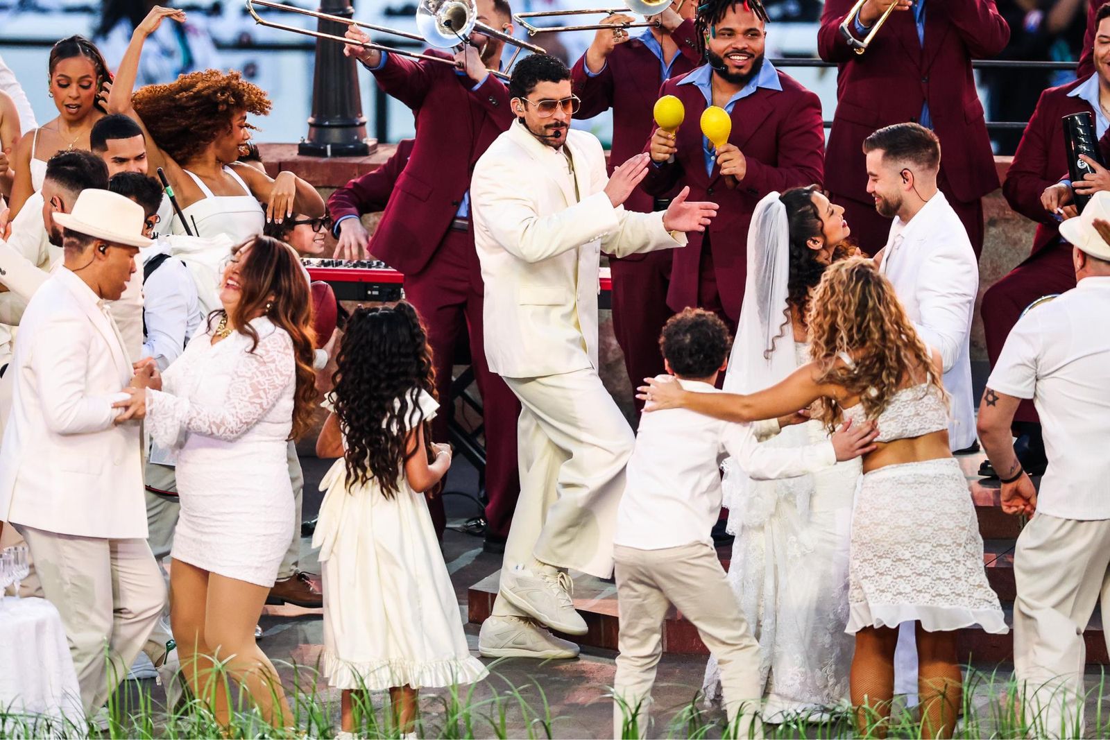 Las mejores fotos de la Super Bowl con la actuación de Bad Bunny