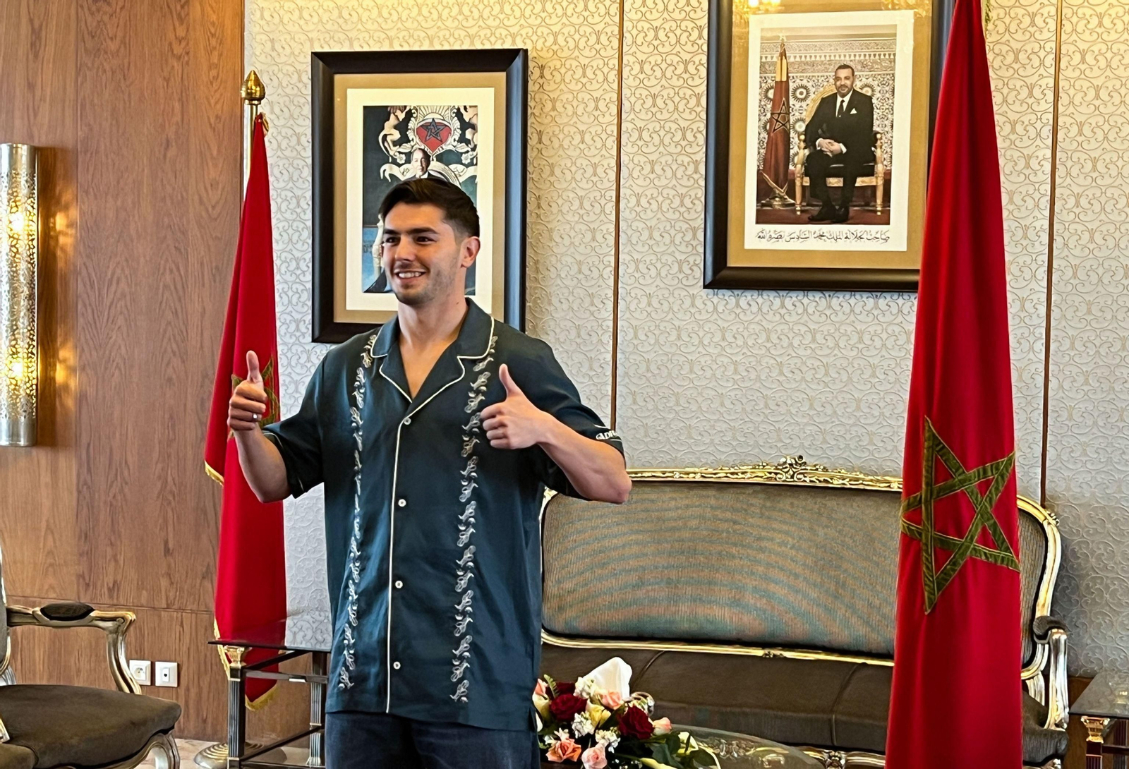 Brahim, recibido en Marruecos como un ídolo