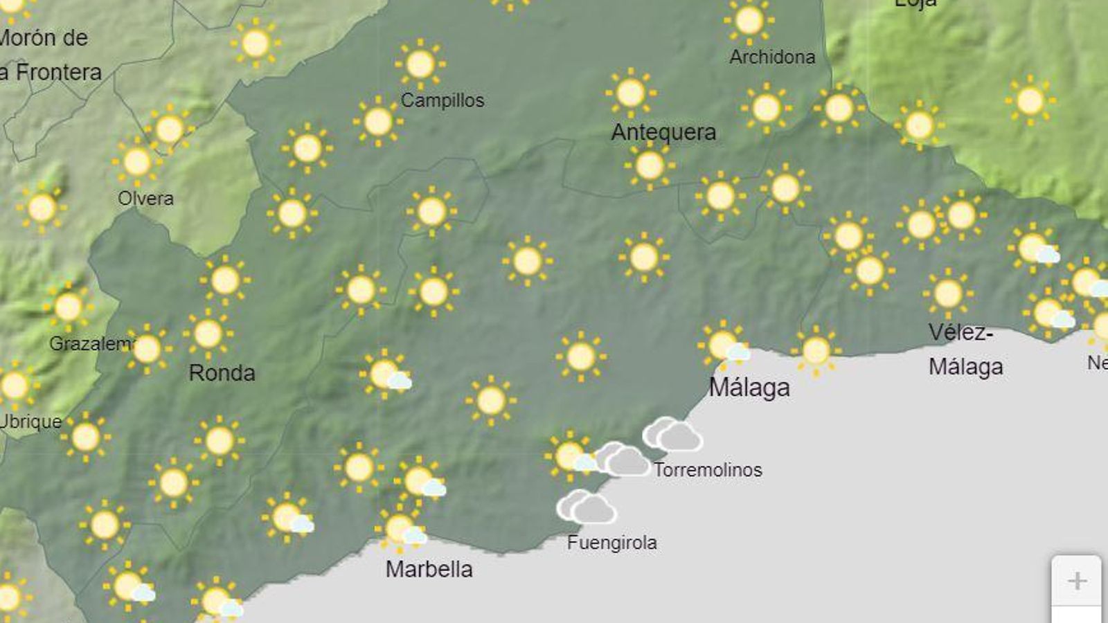 El tiempo en Málaga: la previsión para el viernes, 12 de abril de 2024
