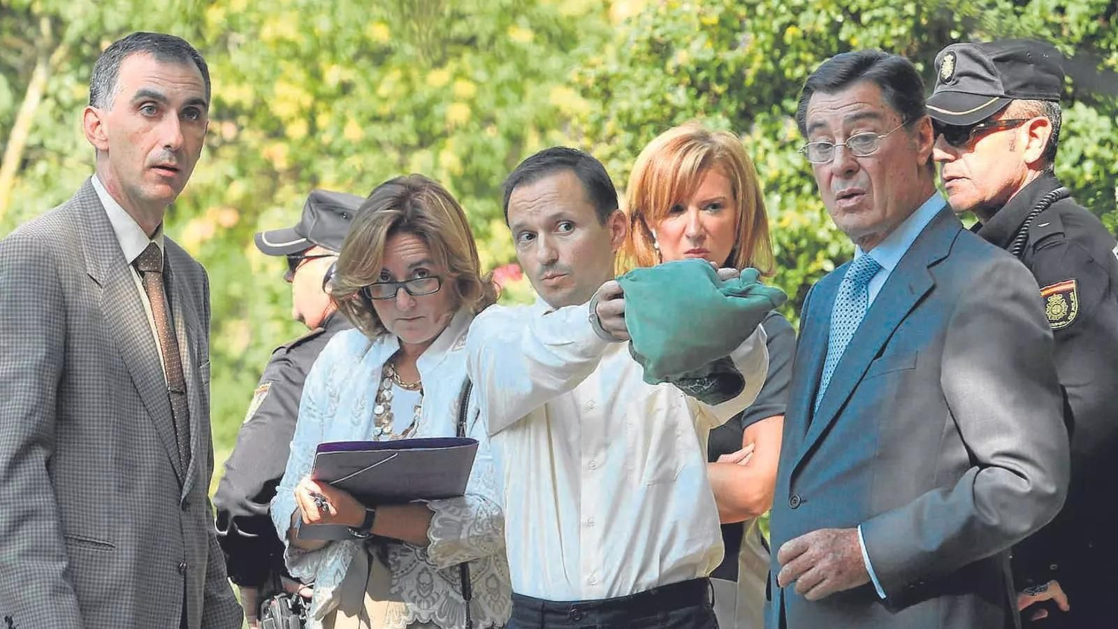 José Bretón en el momento de la reconstrucción de los hechos en el Parque Cruz Conde, 2011