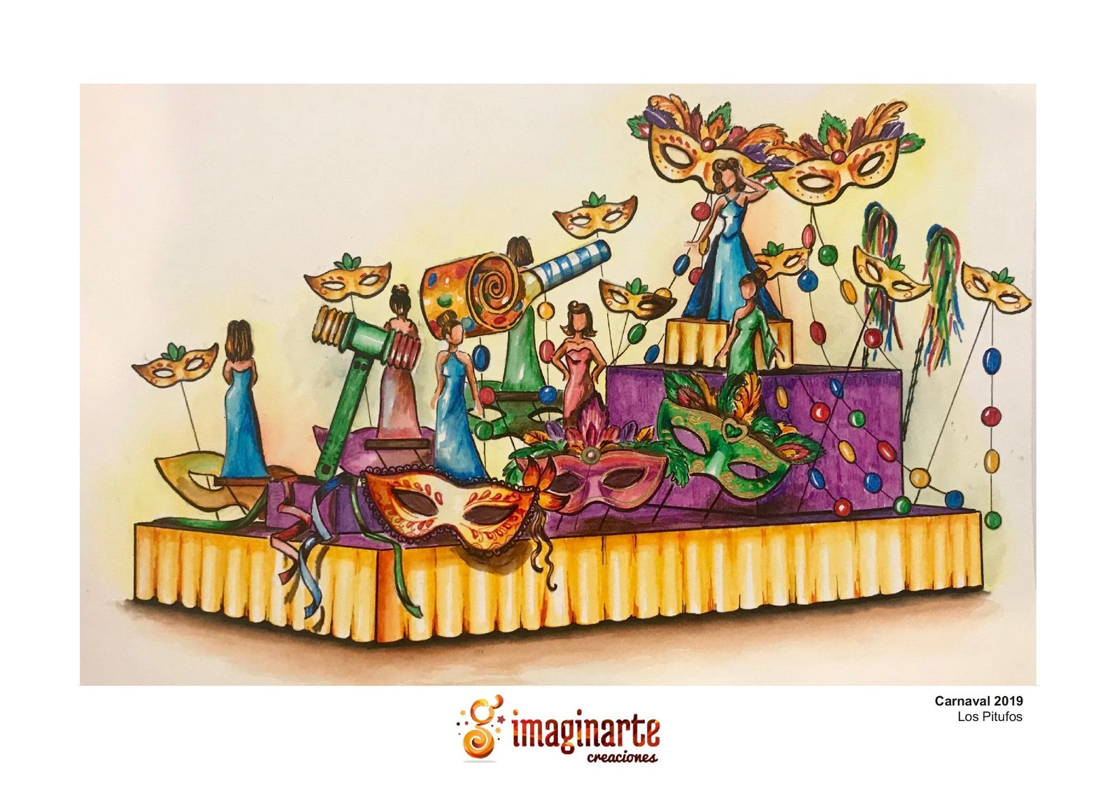 Carroza de las colombinas.