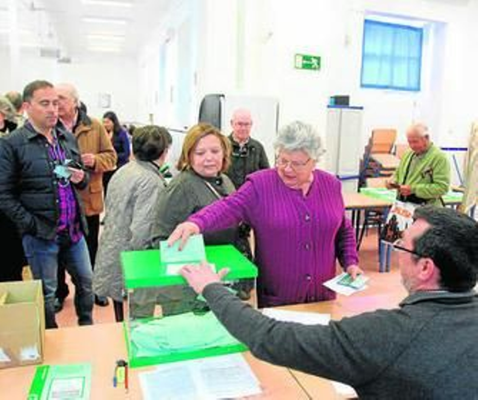 Colegio electoral en Noreña, en la capital cordobesa