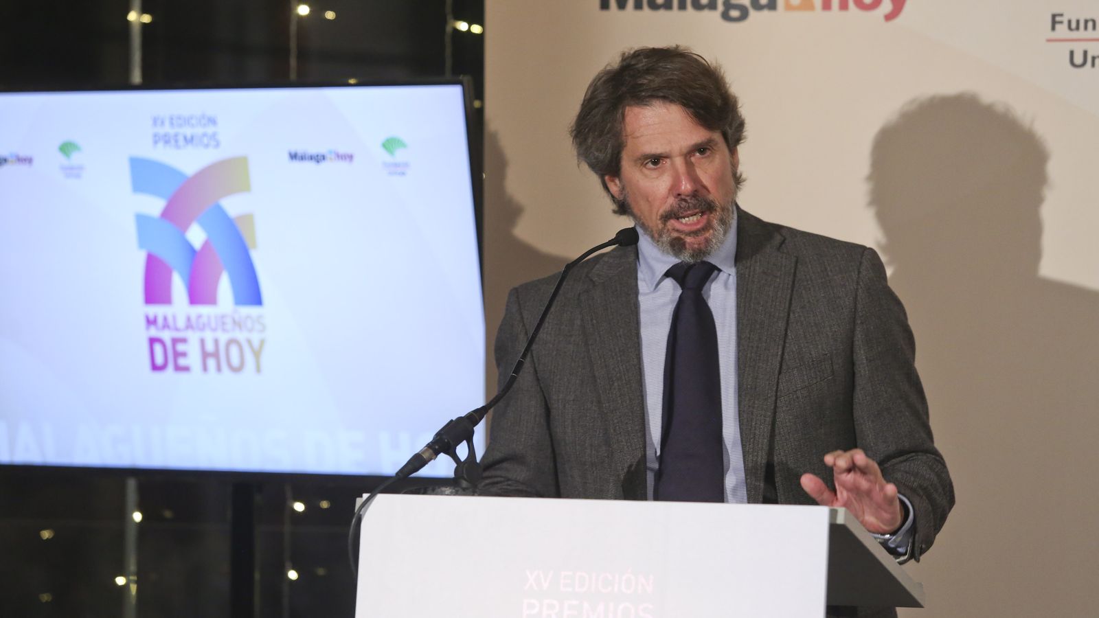 León Gross durante su repaso al año.