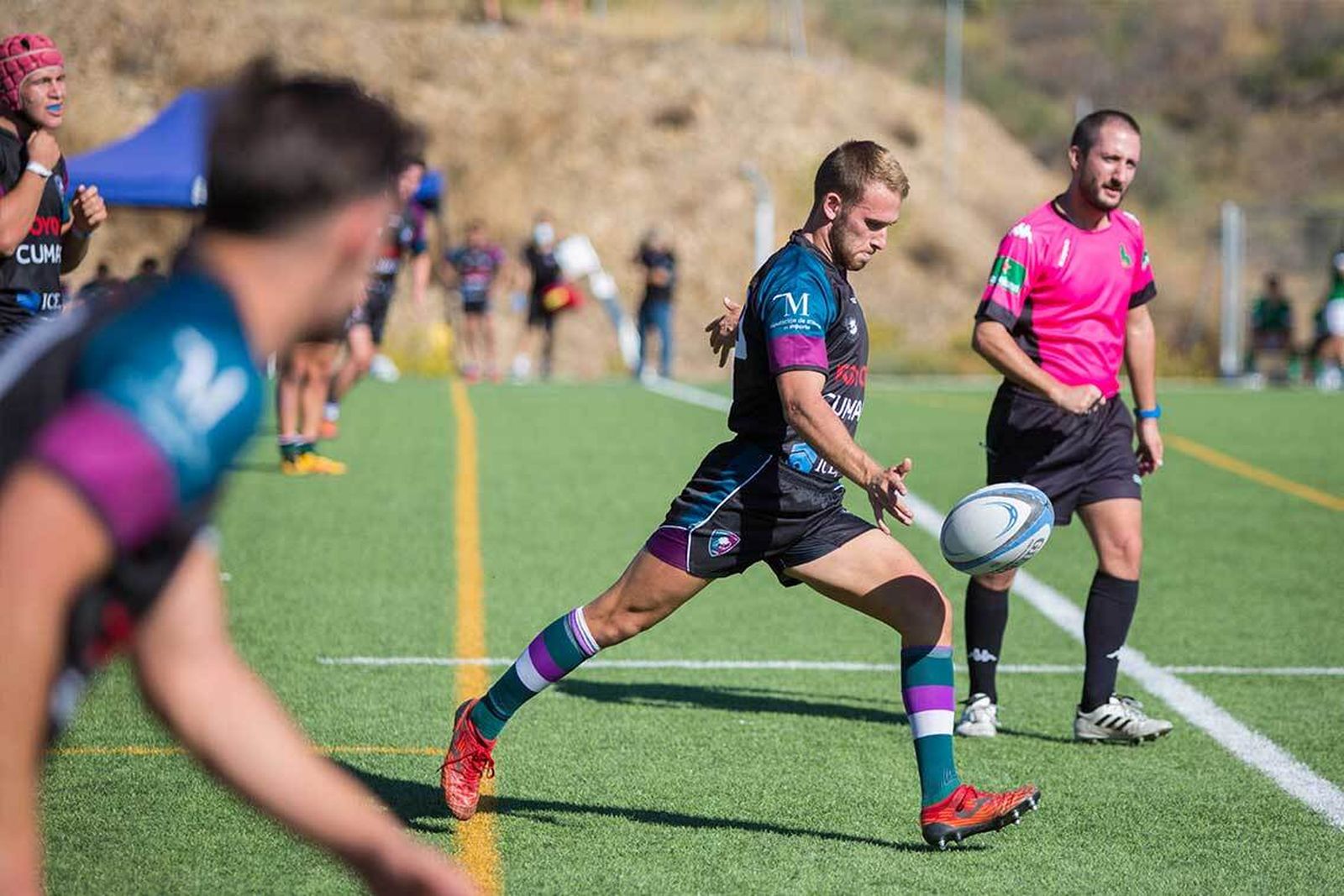 Una imagen de un partido del CR Málaga de esta temporada.