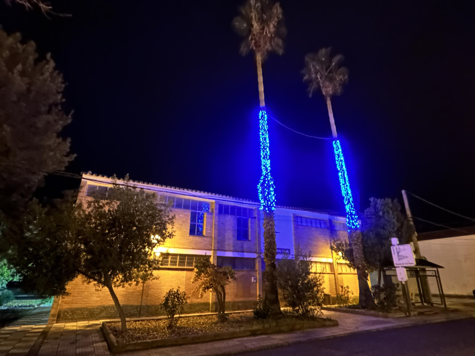 El encendido del alumbrado navideño de Peñarroya-Pueblonuevo, en imágenes