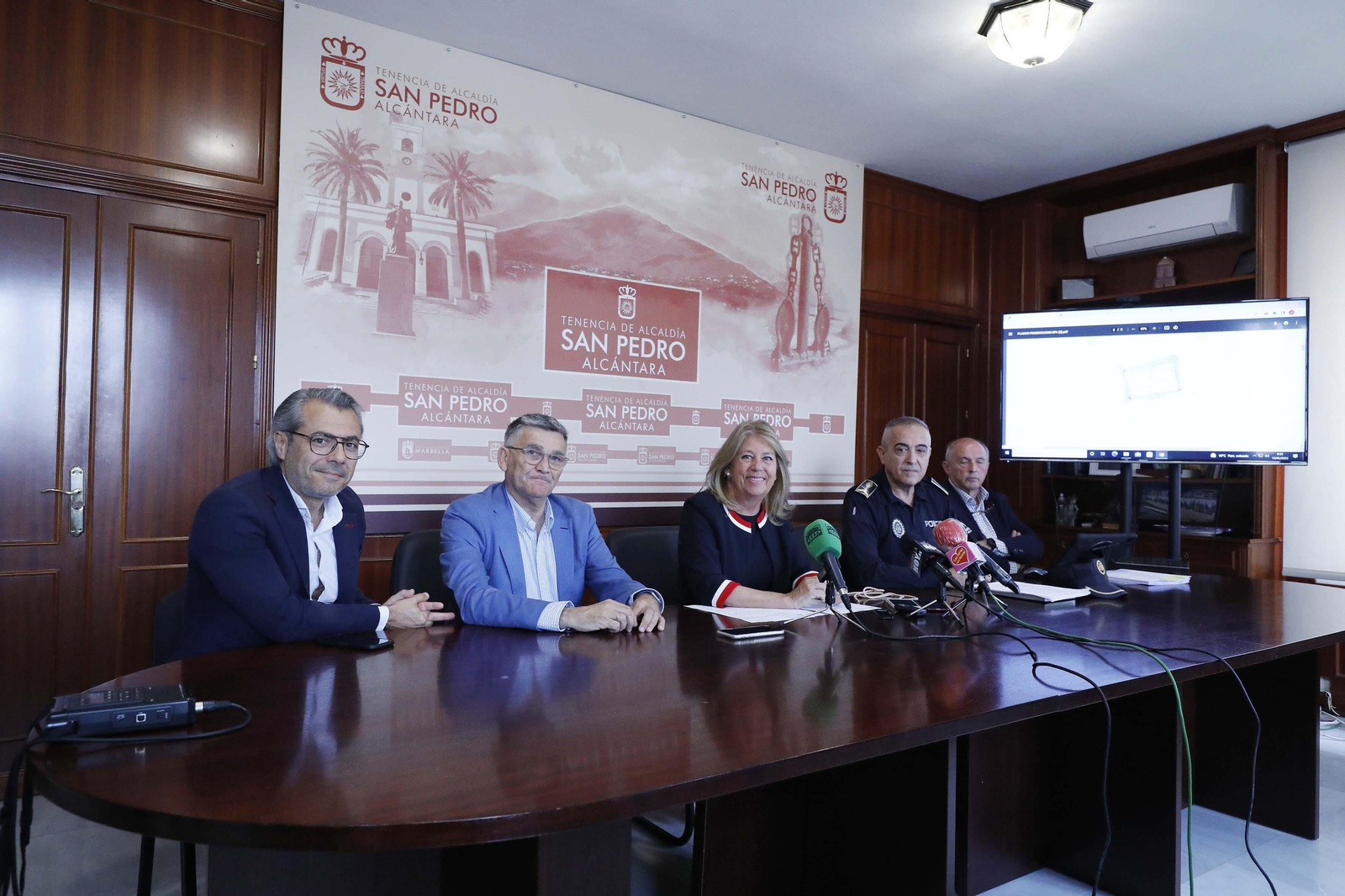 La presentación del proyecto en la Tenencia de Alcaldía de San Pedro.