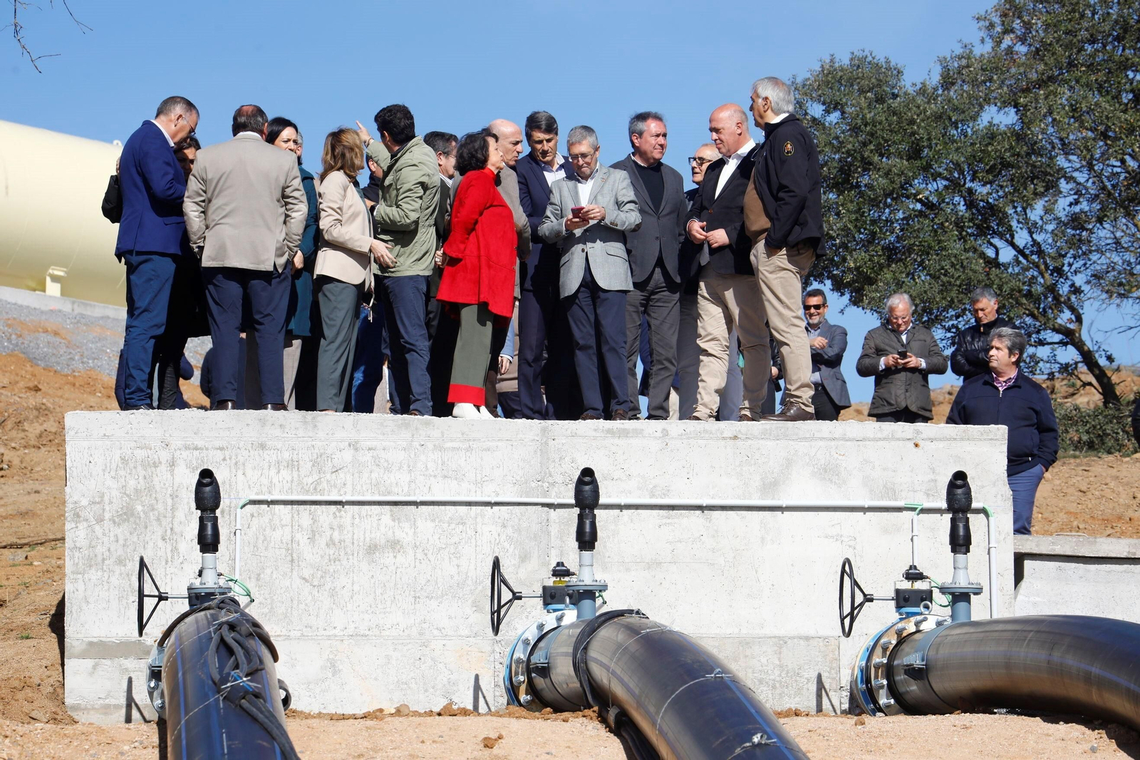 El inicio del trasvase de agua de La Colada a Sierra Boyera, en imágenes