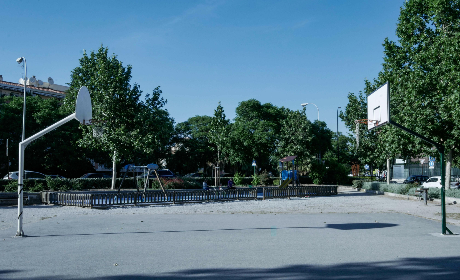 Pista de baloncesto en Santo Tomás de Villanueva