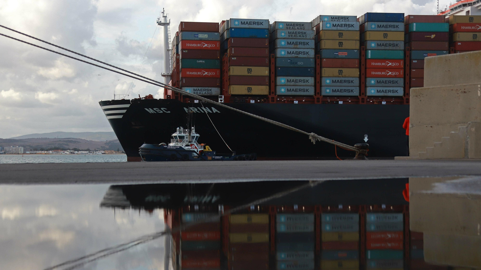 Las mejores fotos de la llegada del MSC Arina al puerto de Algeciras