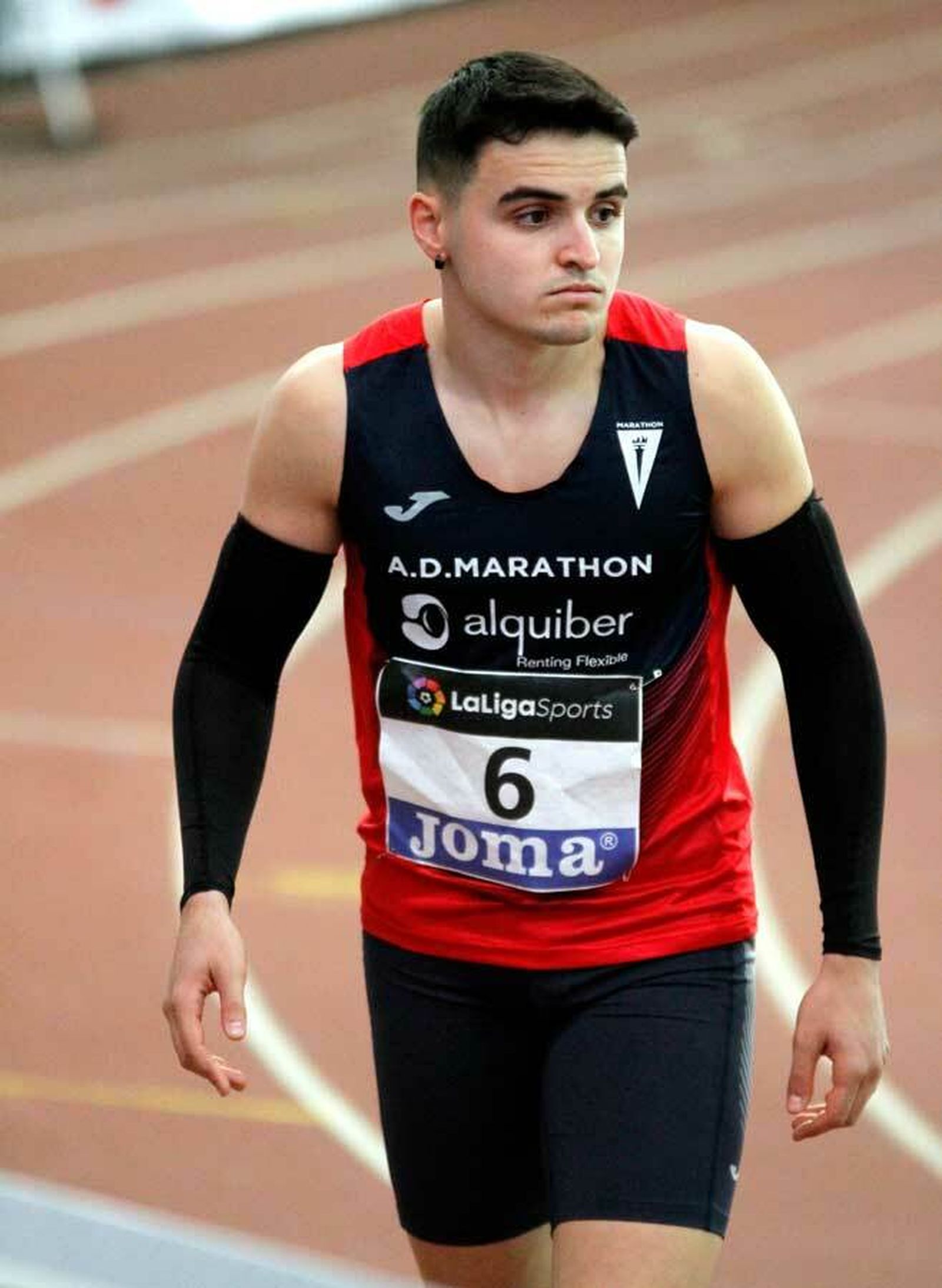 Montalvo, oro en 60 lisos, pertenece desde este año a la AD Marathon.