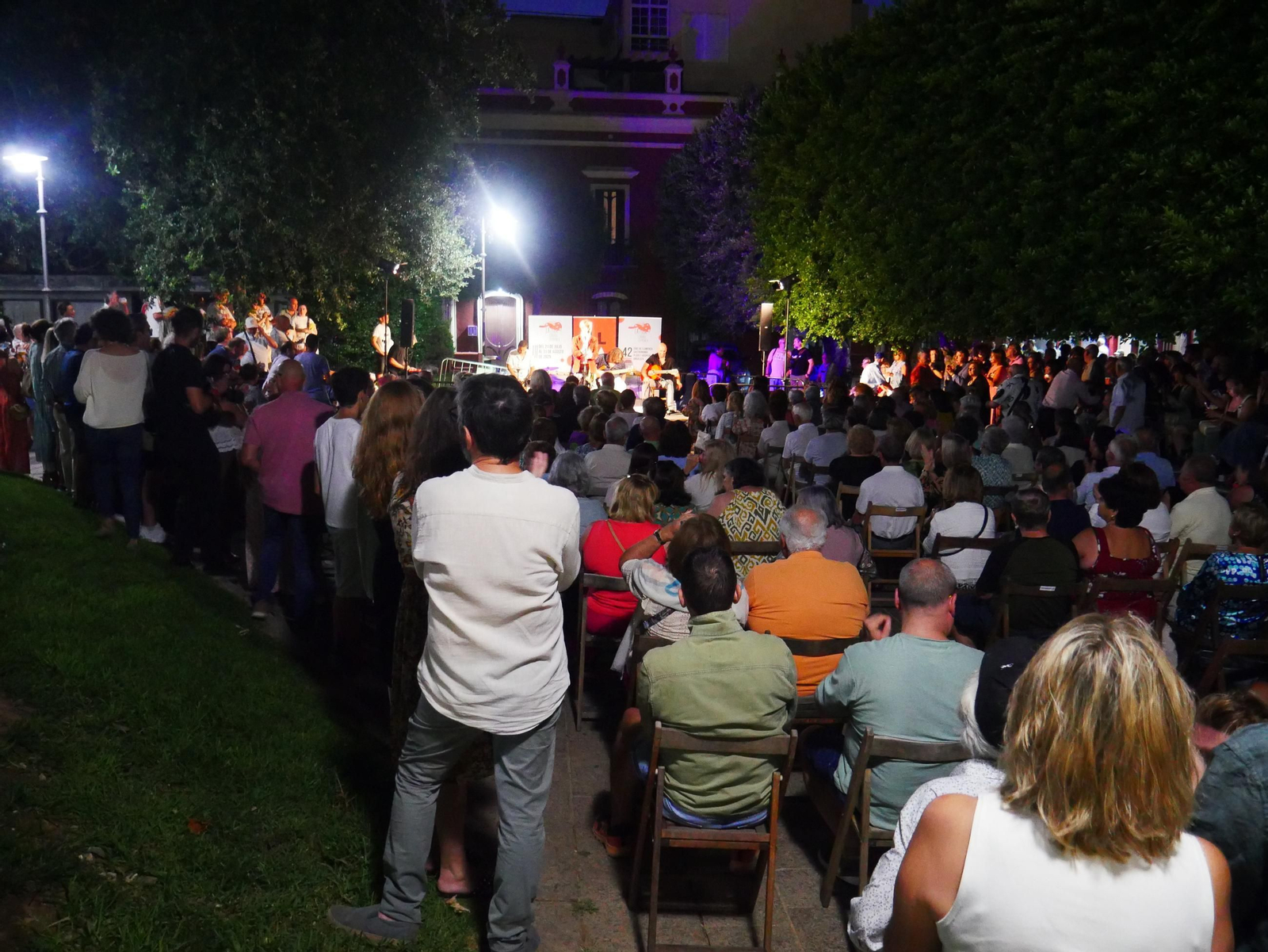 Aspecto de la alameda durante este evento inaugural.