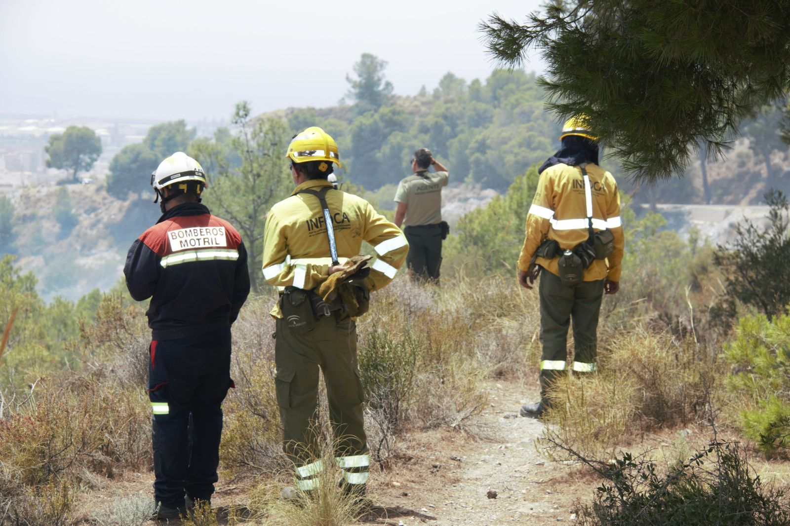 Las imágenes del incendio forestal en La Nacla de Motril