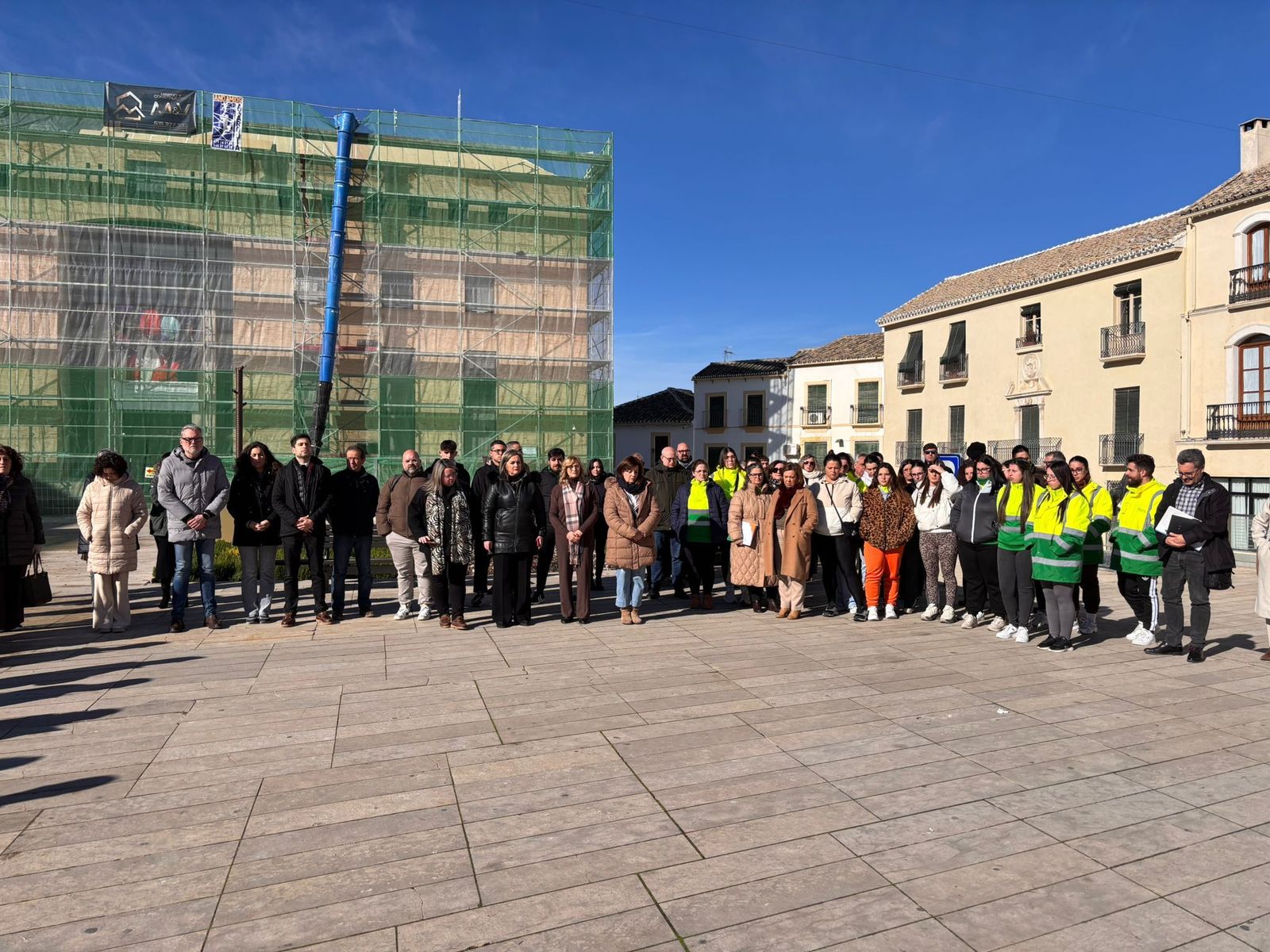 Minuto de silencio en Baena.