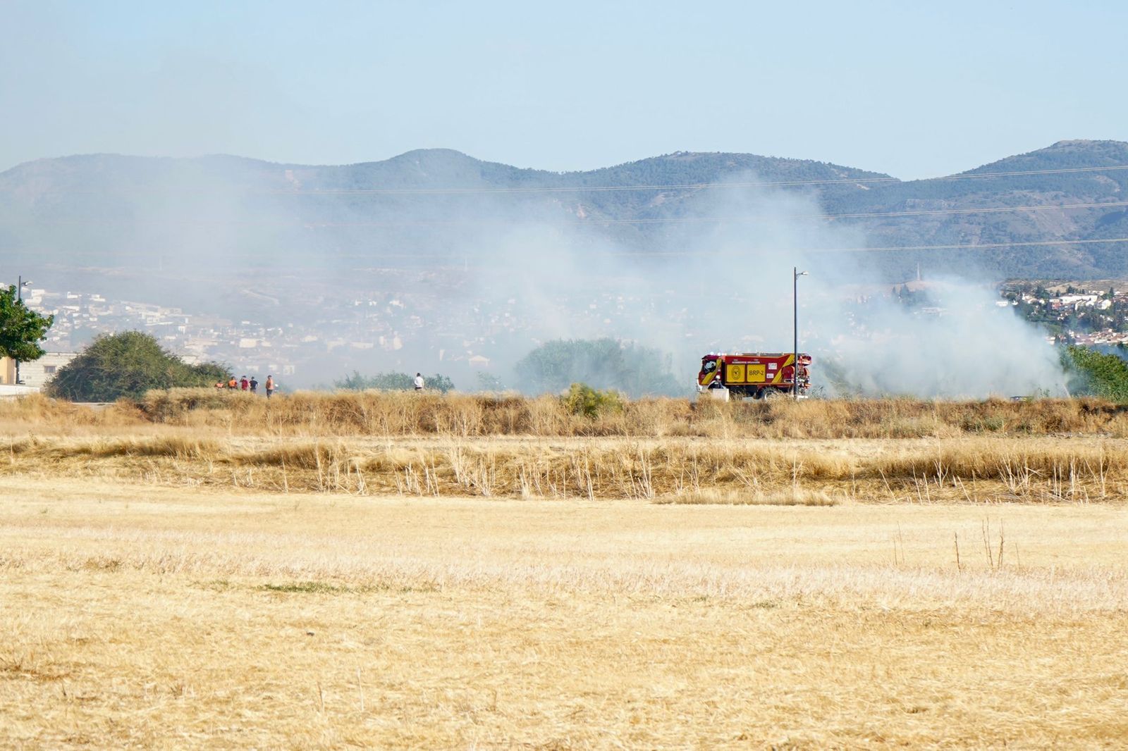 Imagen del incendio de Ogíjares, en Granada