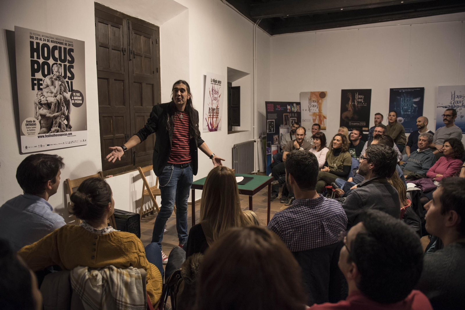 Mago Teto, ayer en la Casa de Porras.