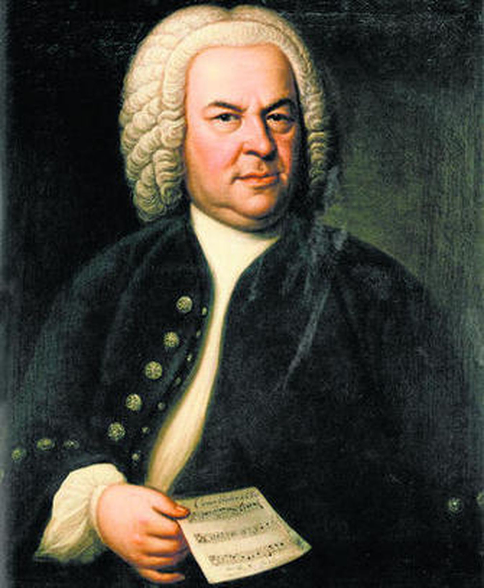 Johann Sebastian Bach, en el famoso retrato (1748) de Elias Gottlob Haussmann que inspiró a John Eliot Gardiner.