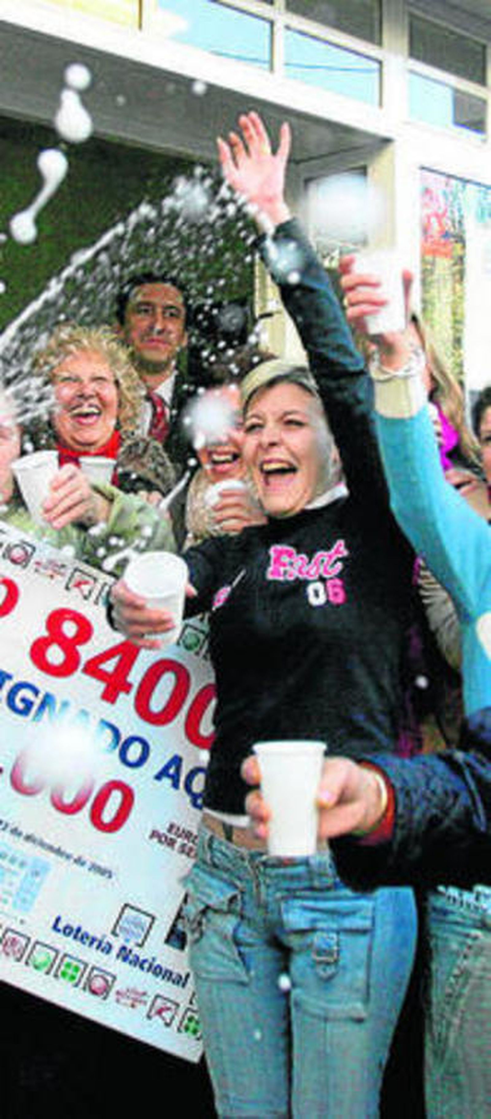 Agraciados en el sorteo del 'Gordo'.