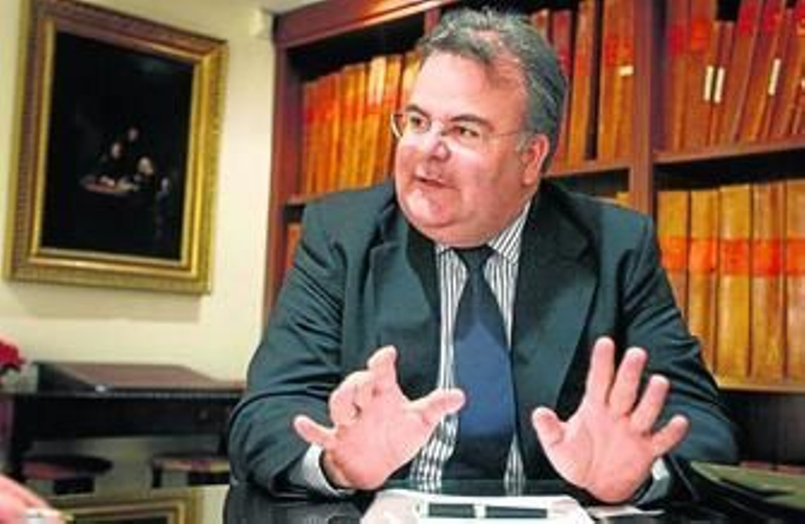 Antonio Aragón Román durante la entrevista realizada en la sede de 'Diario de Cádiz'.