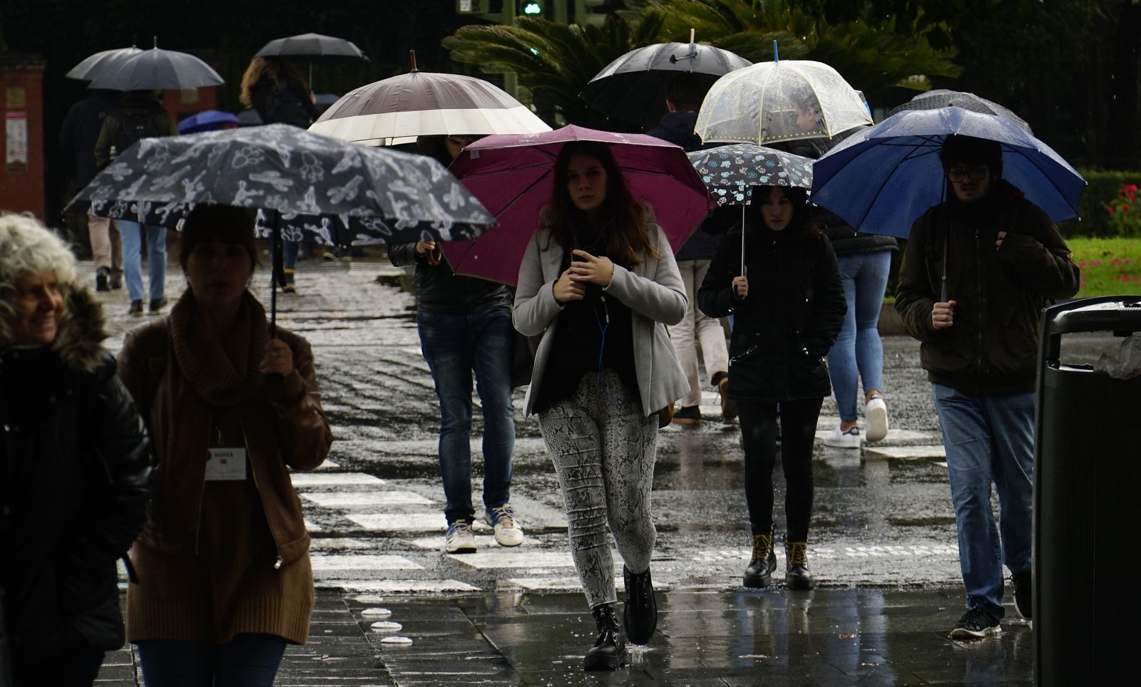 Imagen de la lluvia que cayó en Sevilla a finales del pasado otoño.