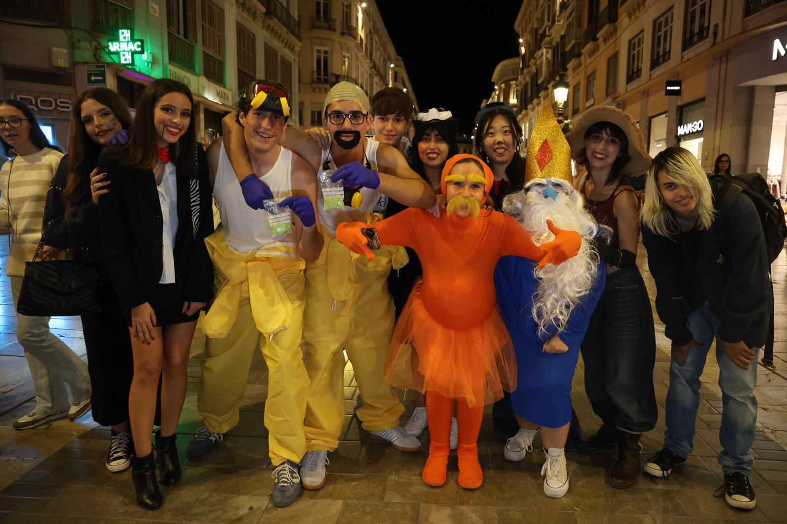La noche de Halloween en Málaga, en imágenes