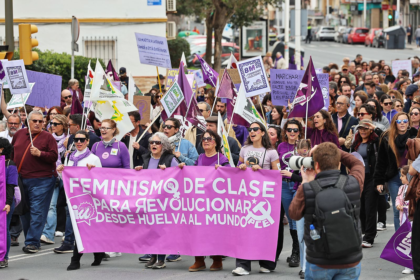 8M: Las fotografías de la manifestación del Día de la Mujer