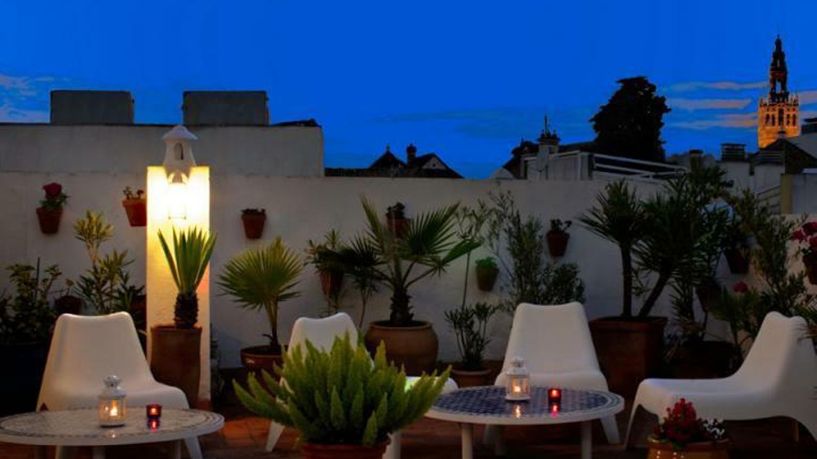 Terraza de Un Patio en Santa Cruz.