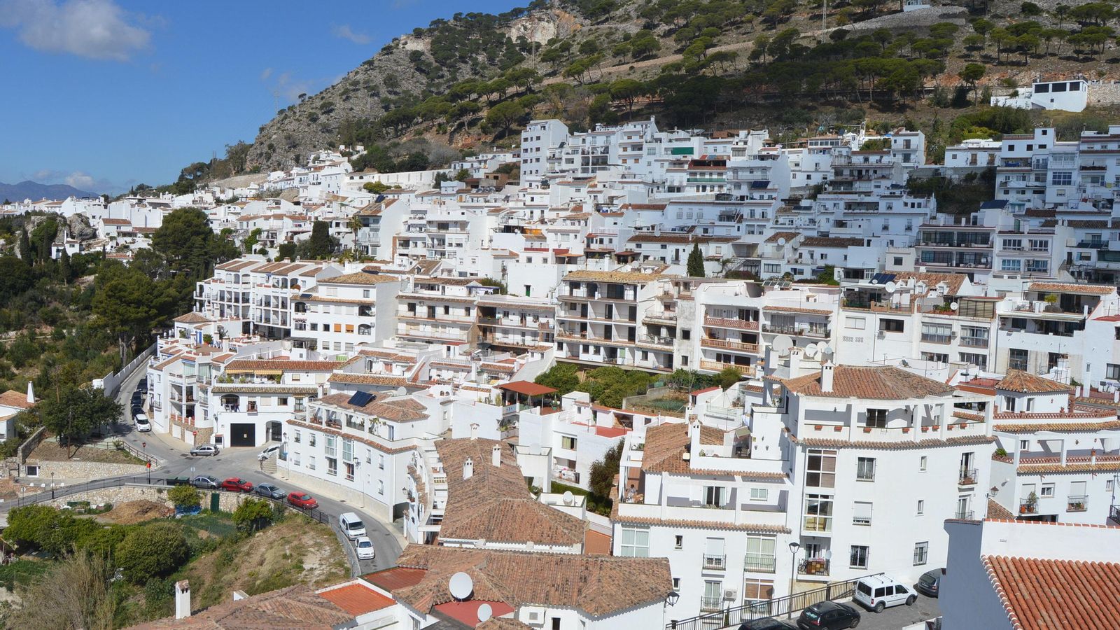 Vistas de Mijas pueblo.