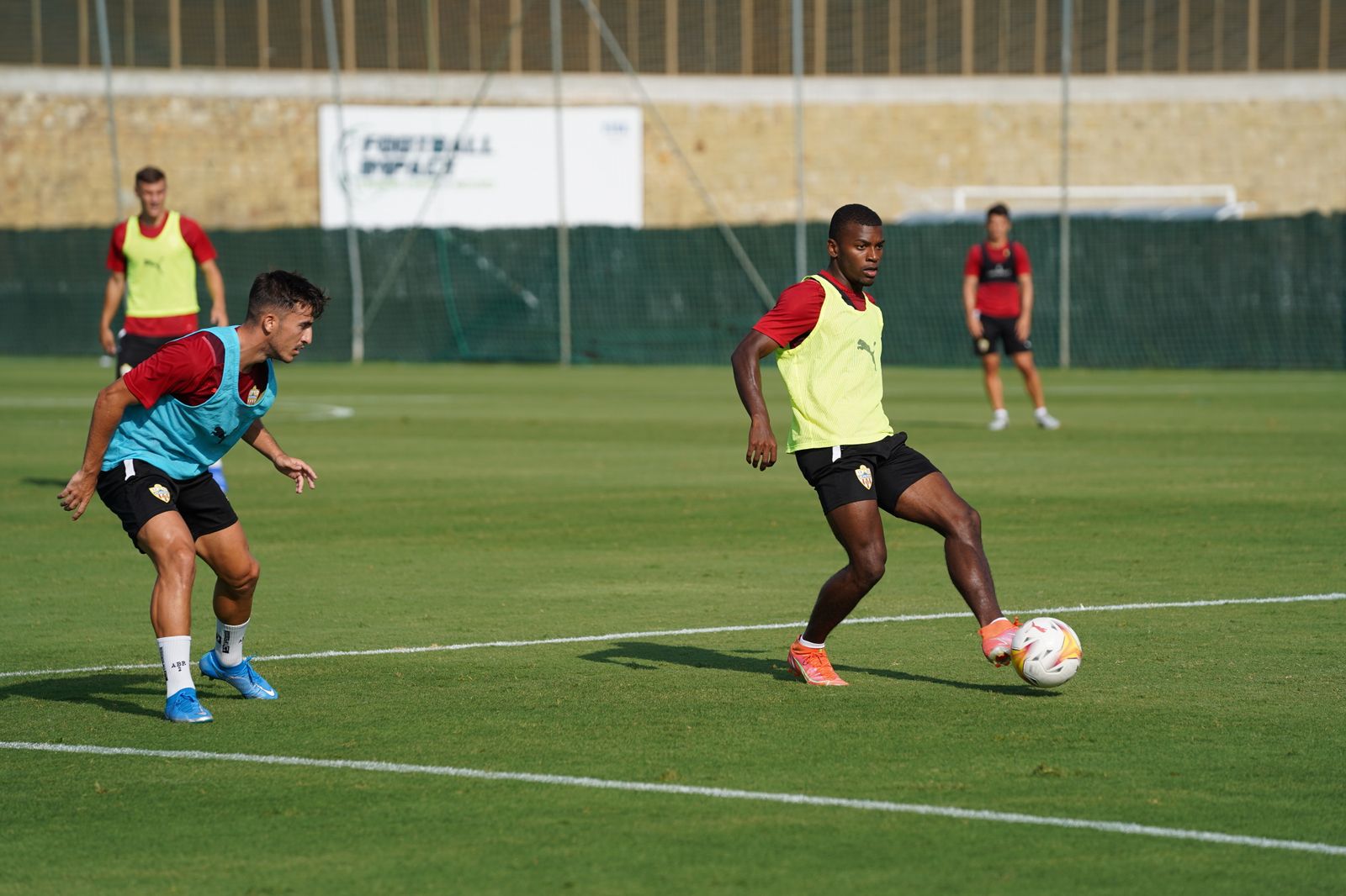 Imágenes del entrenamiento matinal de la UDA de este martes