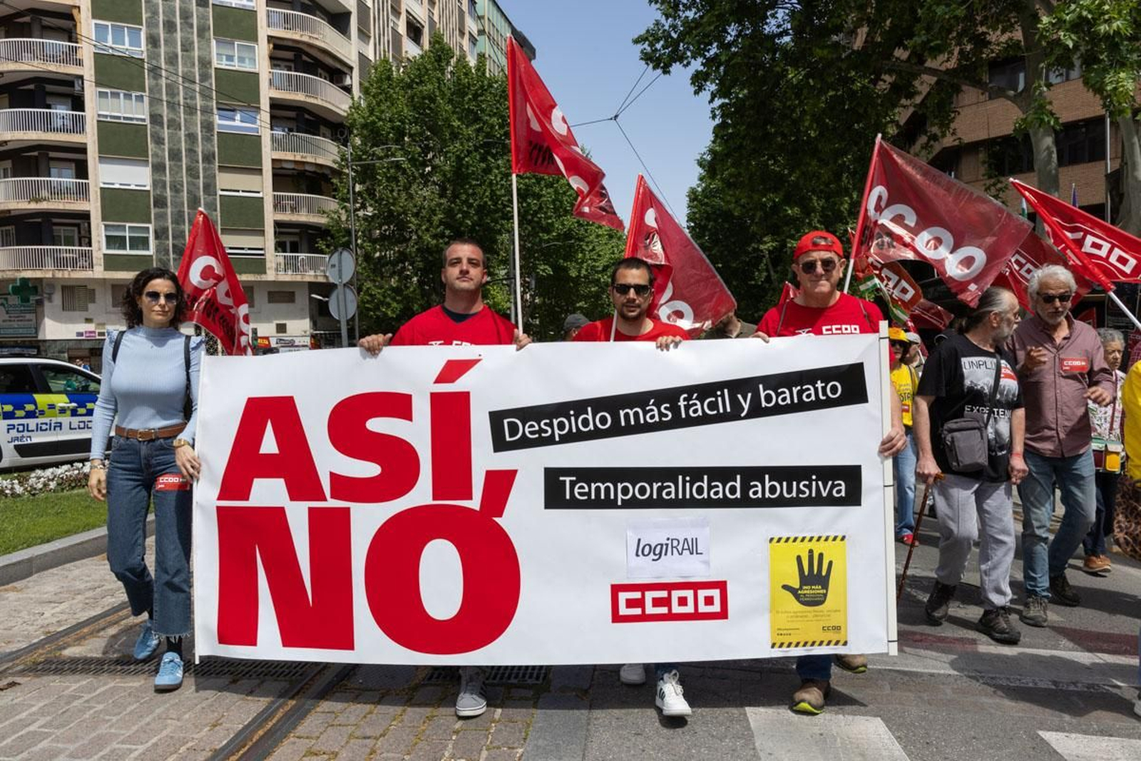 Manifestación convocada por el 1º de Mayo