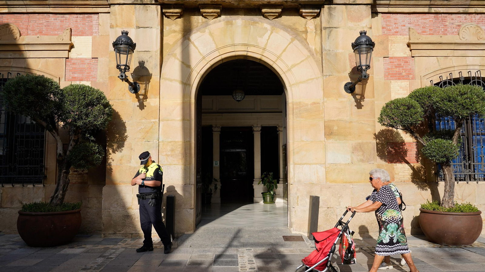 La fachada del Ayuntamiento de Algeciras.