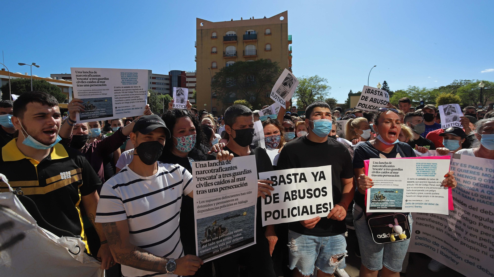 Fotos de la manifestación de La Atunara en La Línea